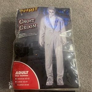 Spirit Halloween ghost groom costume adult size XL